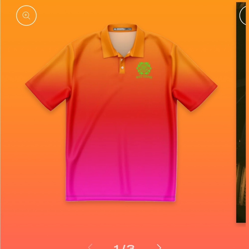 NWOT Sofi Tukker Wet Tennis Polo Top